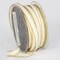 The Ribbon People Ivory and Gold French Wired Craft Ribbon 0.25" x 108 Yards